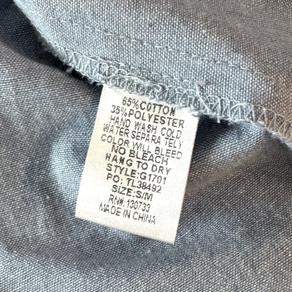 Umgee Floral Embroidered Chambray Open Cardigan/ Coverup- small S/M oversized - Picture 10 of 13